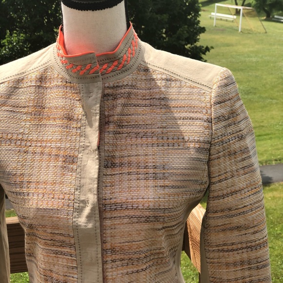 Elie TAHARI Tweed Jacket size2 - Picture 2 of 10